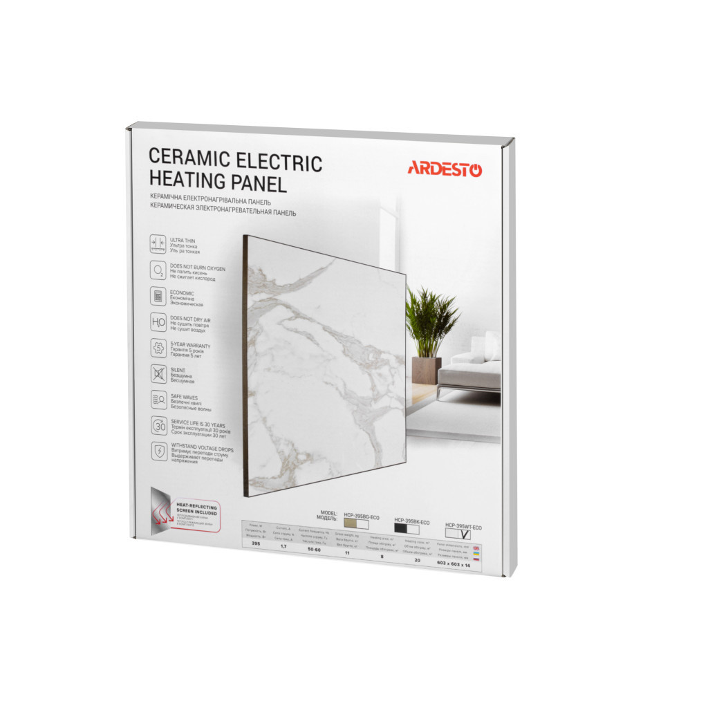 Обігрівач Ardesto HCP-395WT-ECO - зображення 7