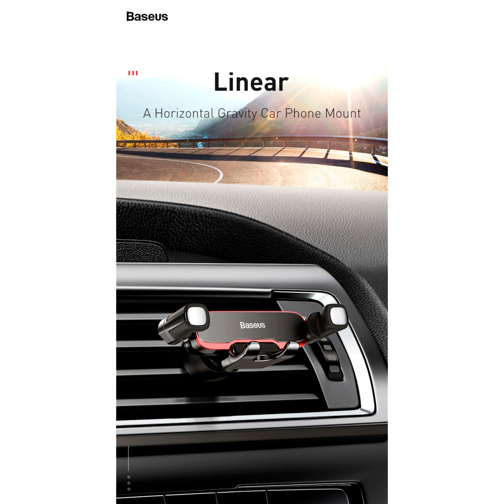 Універсальний автотримач Baseus Mr Hui Gravity Car Mount Black (SUYL-HU01) - зображення 8