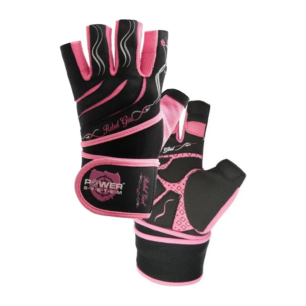 Рукавички для фітнесу Power System PS-2720 Rebel Girl Pink XS (PS-2720_XS_Pink) - изображение 6