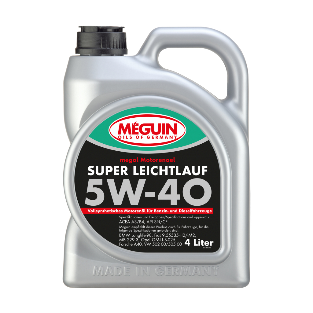 Моторна олива Meguin SUPER LEICHTLAUF SAE 5W-40 4л (4355) - зображення 1