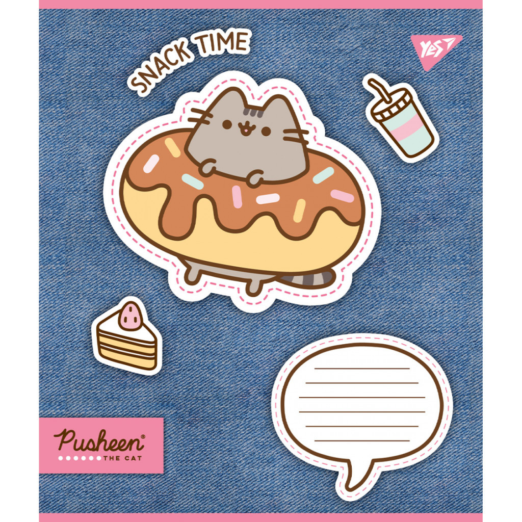 Зошит Yes Pusheen. Snack time 12 аркушів лінія (767229) - зображення 5