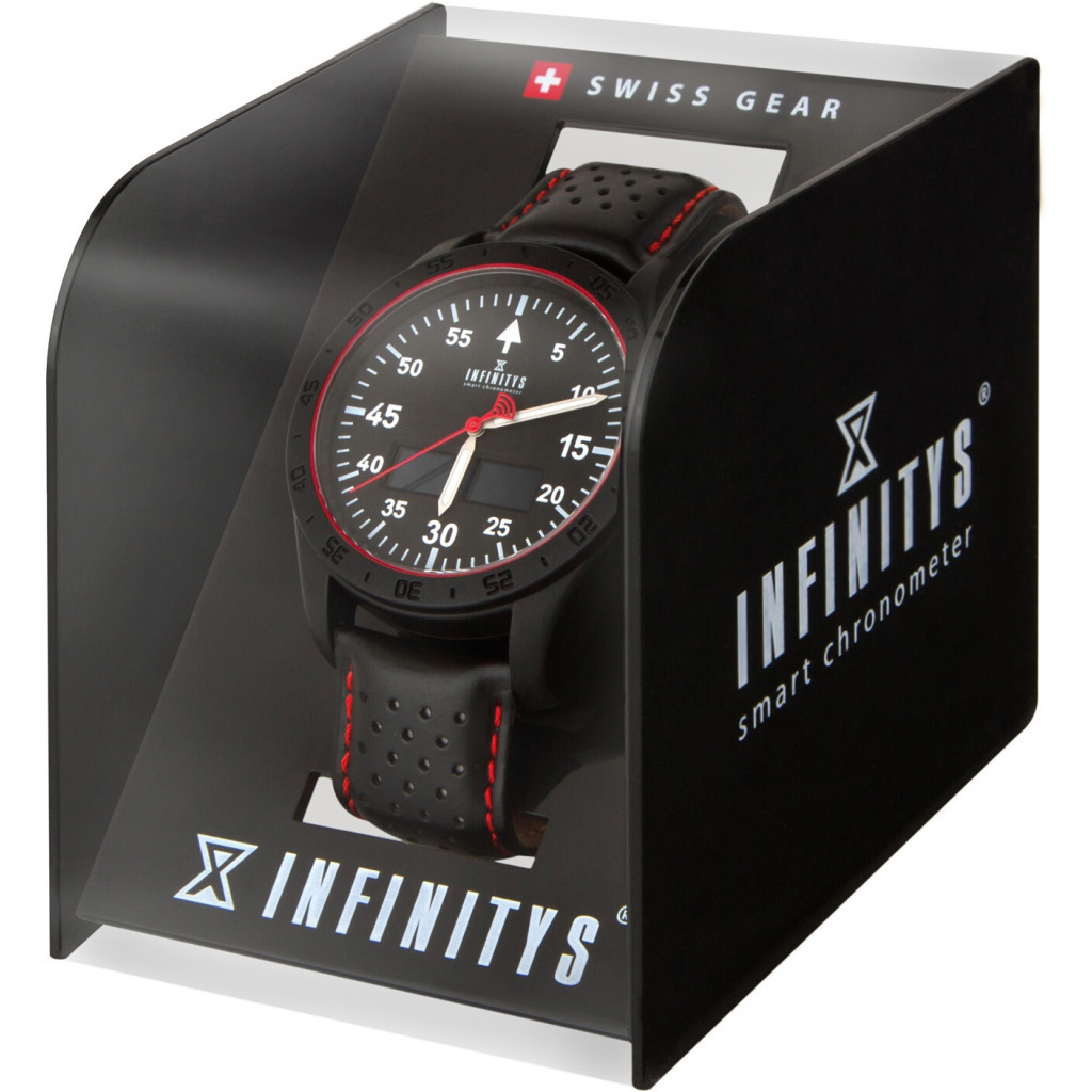 Смарт-годинник Atrix INFINITYS X20 45mm Swiss Sport Chrono Black-leather Смарт-го (swwpaii2sscbl) - зображення 4