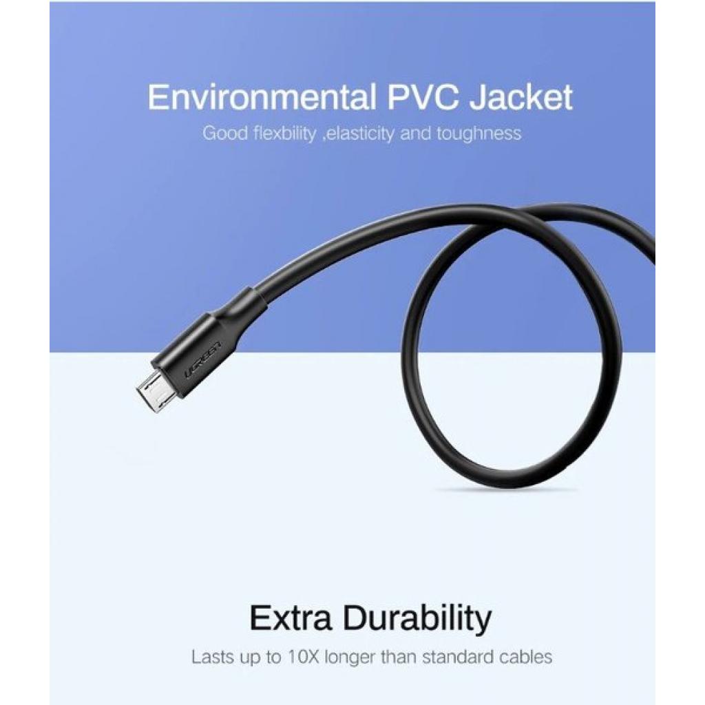 Дата кабель USB 2.0 AM to Micro 5P 2.0m US289 Black Ugreen (60138) - изображение 3