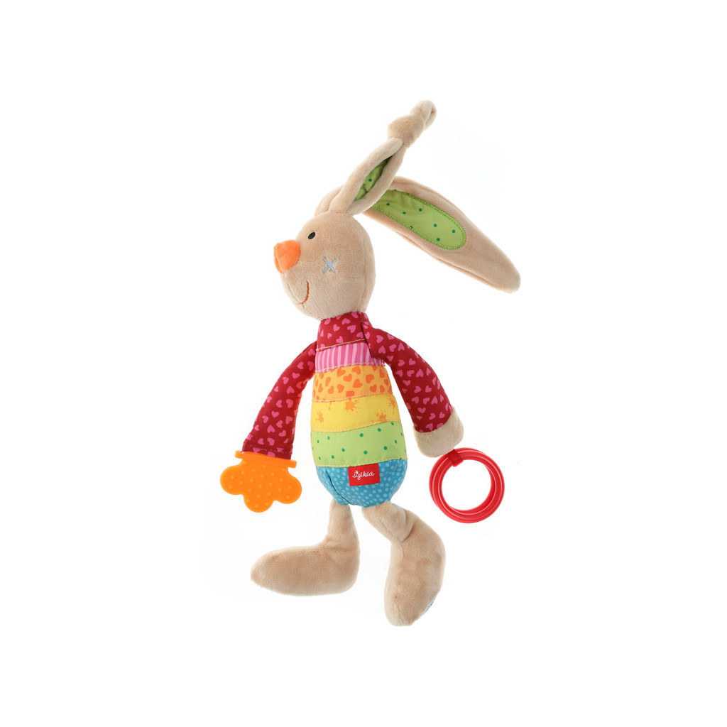 М'яка іграшка Sigikid Кролик із брязкальцем 26 см (41419SK) - зображення 2