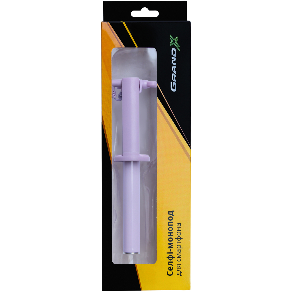 Монопод для селфі Grand-X Elegant 3,5 U-кріплення, бузковий (E3UPR) - изображение 6