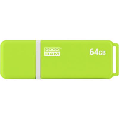 USB флеш накопичувач Goodram 64GB UMO2 Orange Green USB 2.0 (UMO2-0640OGR11) - зображення 1