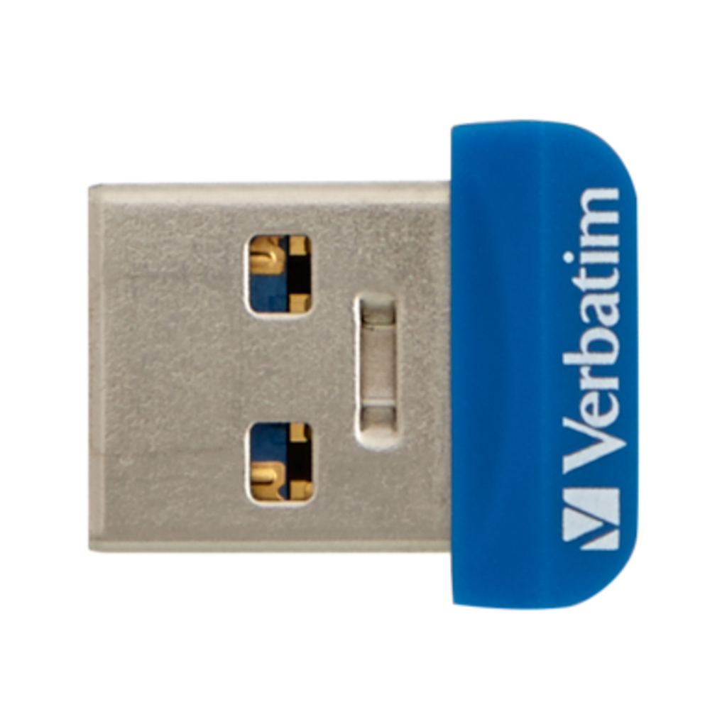 USB флеш накопичувач Verbatim 64GB Store 'n' Stay NANO Blue USB 3.2 (98711) - зображення 1