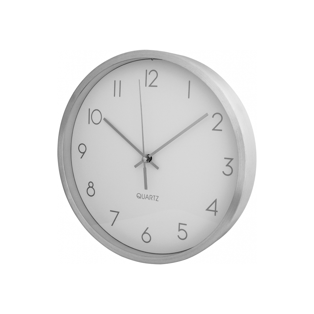 Настінний годинник Economix Promo TITANIUM металевий, срібний (E51810) - зображення 2