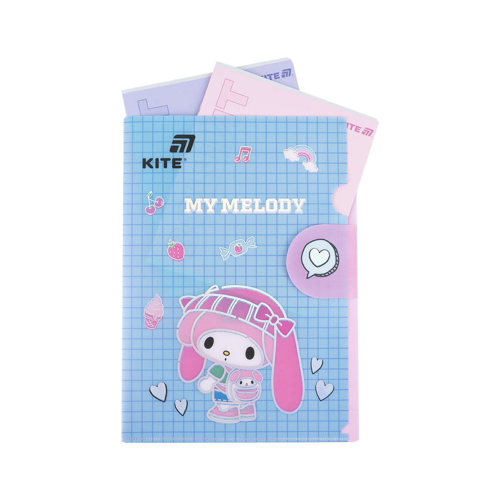 Папка - куточок Kite із клапаном A4 My Melody- 3 (HK25-248-3) - изображение 5