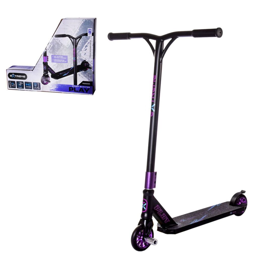 Самокат Extreme Play трюковий PU 110мм фіолетовий (TR21006) - зображення 2