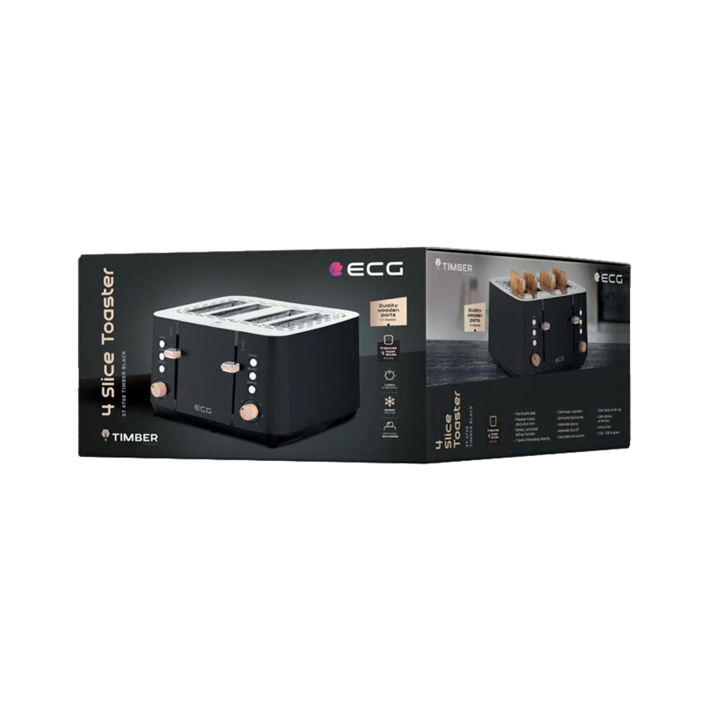 Тостер ECG ST 4768 Timber Black - изображение 11
