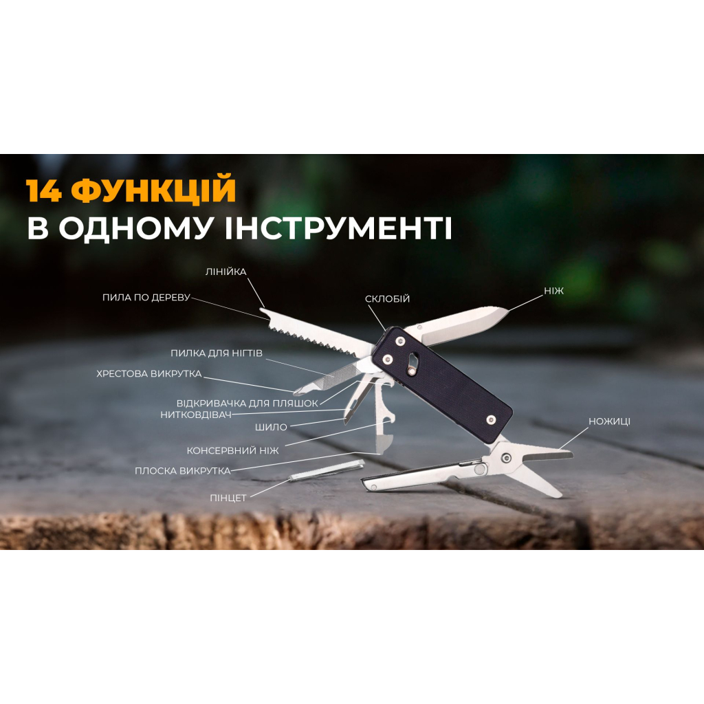 Мультитул Roxon Міні KS2 Чорний - зображення 6
