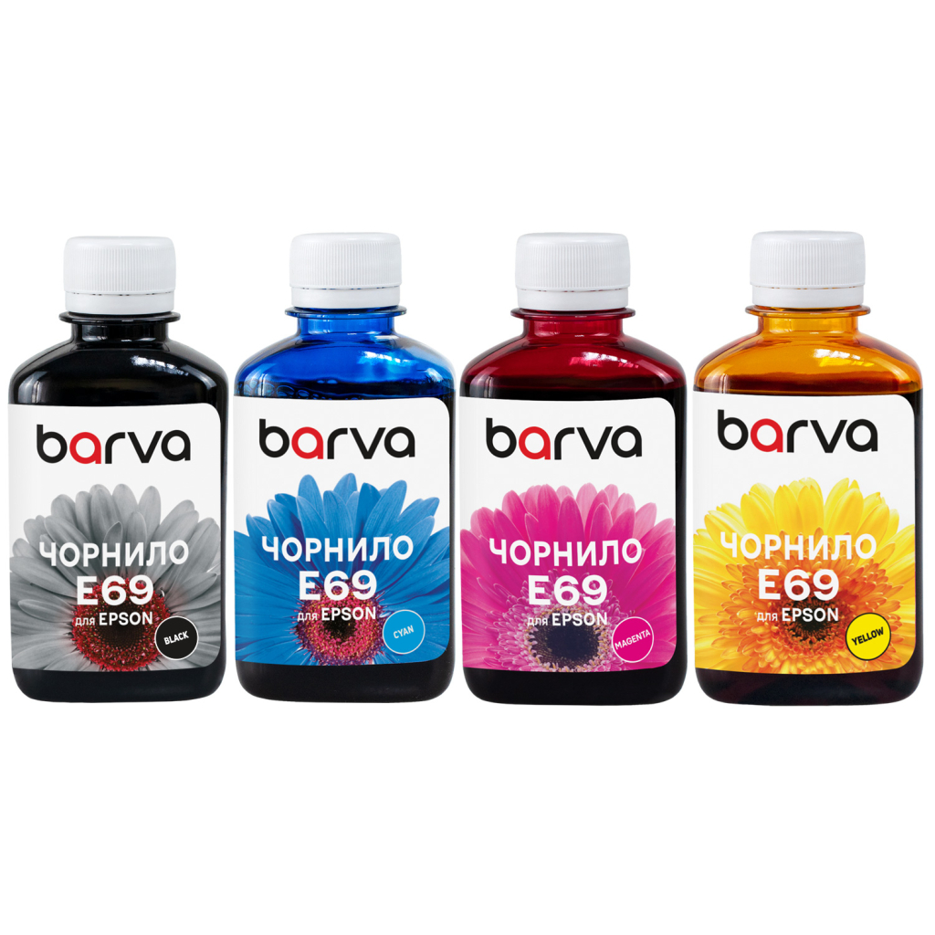 Чорнило Barva Epson T40D/T41F 4x180 мл, Pigm. BK/C/M/Y (ET41-180-MP) - зображення 1