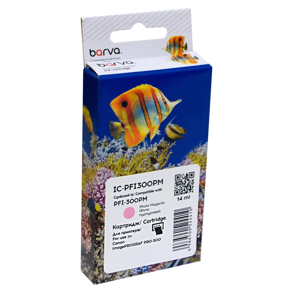 Картридж Barva Canon PFI-300PM 4198C001 530с photo magenta (IC-PFI300PM) - изображение 1