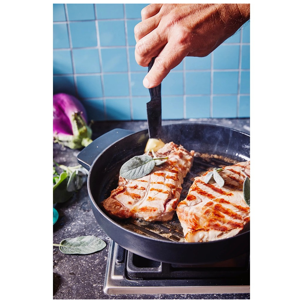 Сковорода KitchenAid Matte Oven-to-table гриль 26 см (CC004600-001) - зображення 8