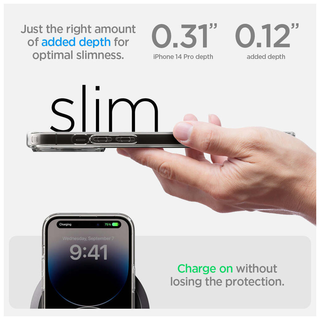 Чохол до мобільного телефона Spigen Apple iPhone 14 Pro Ultra Hybrid MagFit, Carbon Fiber (ACS04971) - зображення 11