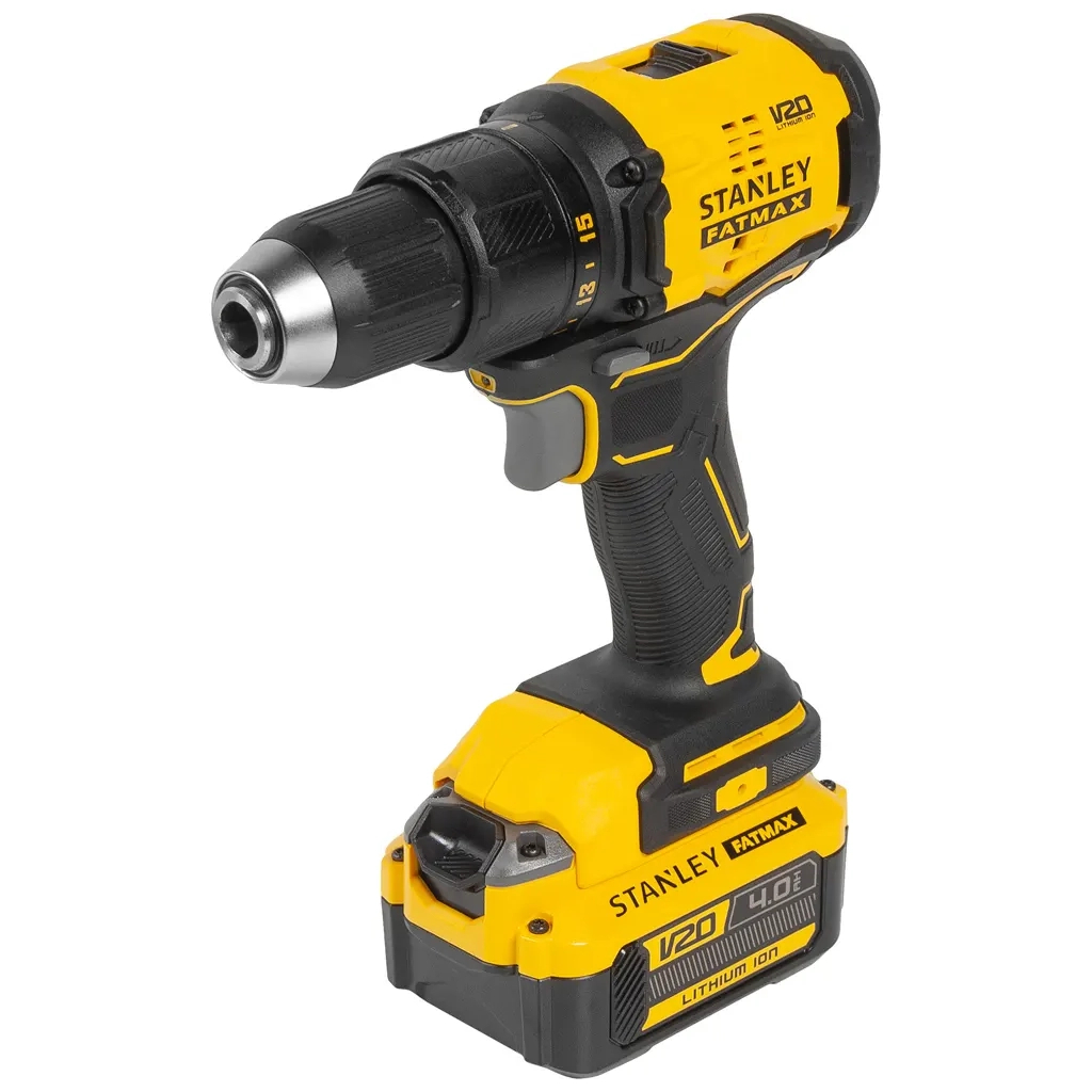 Шуруповерт Stanley FatMax, Li-lon 18V, 2x4Ah, 60 Нм, 0-600/1900 об/хв, 3.3 кг, кейс (SBD710M2K) - зображення 2