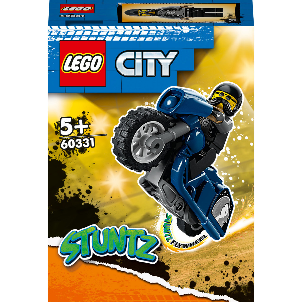 Конструктор LEGO City Stuntz Туристичний каскадерський мотоцикл 10 деталей (60331) - зображення 1