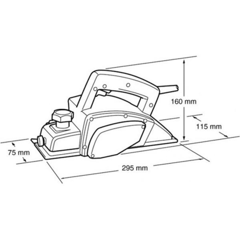 Електрорубанок Makita N 1923 B, 550 Вт (N1923B) - изображение 3
