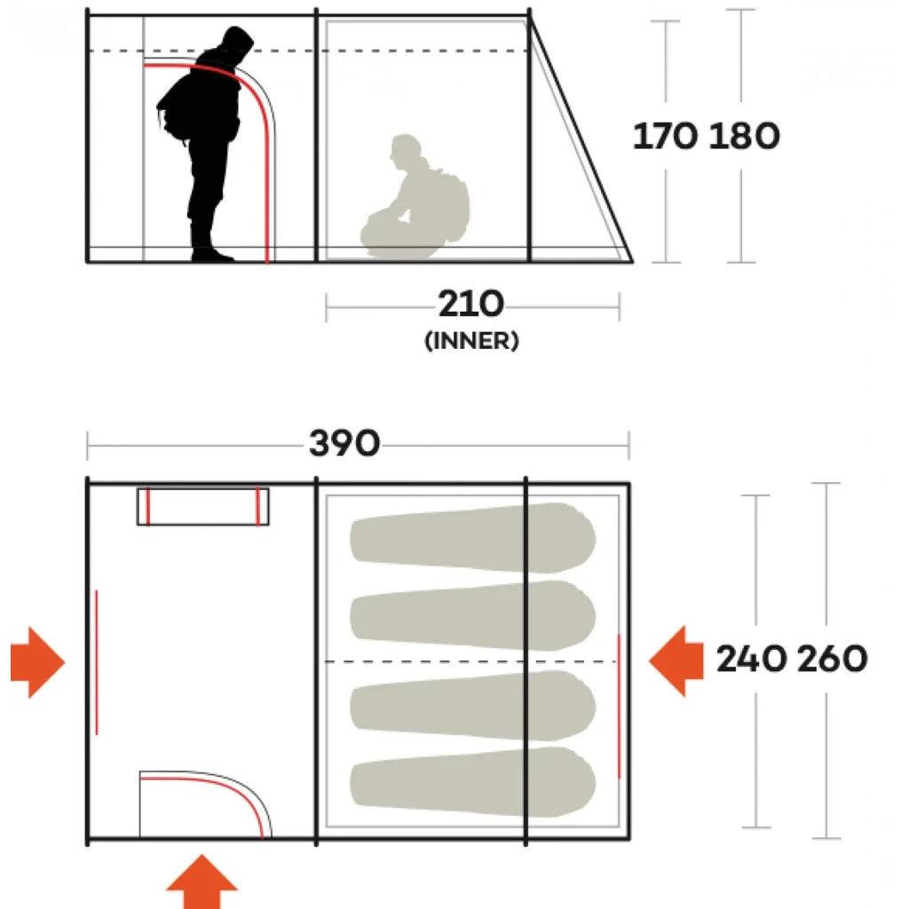 Намет Ferrino Fenix 4 Petrol (929600) - зображення 11