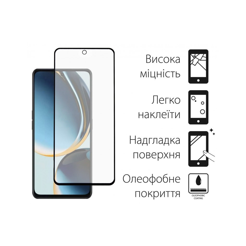 Скло захисне Dengos Full Glue OnePlus Nord CE 3 Lite 5G (black) (TGFG-357) - зображення 2
