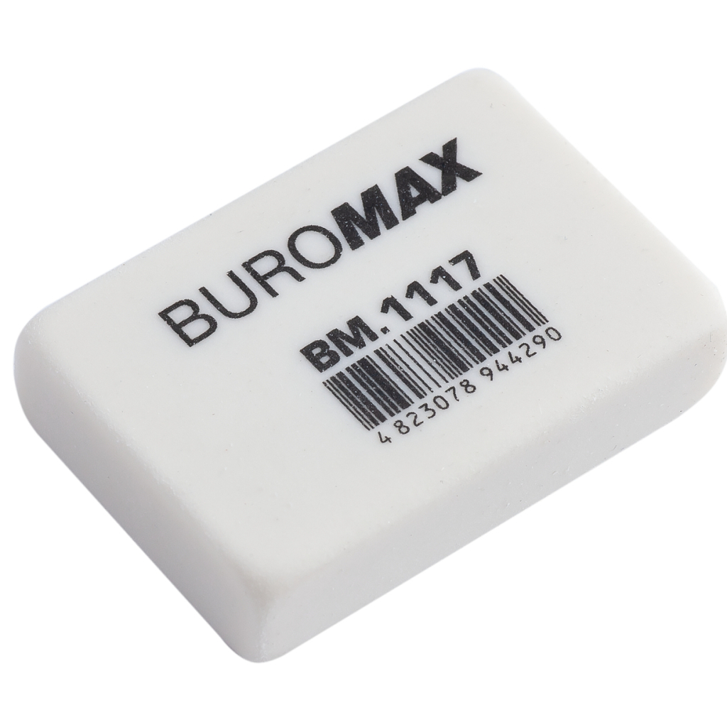 Гумка Buromax М прямокутна 32x22x8 мм біла (BM.1117) - изображение 1