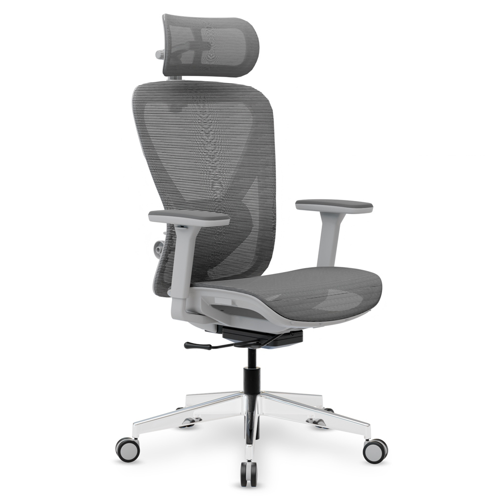 Офісне крісло Mealux Q1 Air Grey (HF-Q1 M/G) - зображення 8