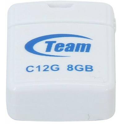 USB флеш накопичувач Team 8GB C12G White USB 2.0 (TC12G8GW01) - зображення 1