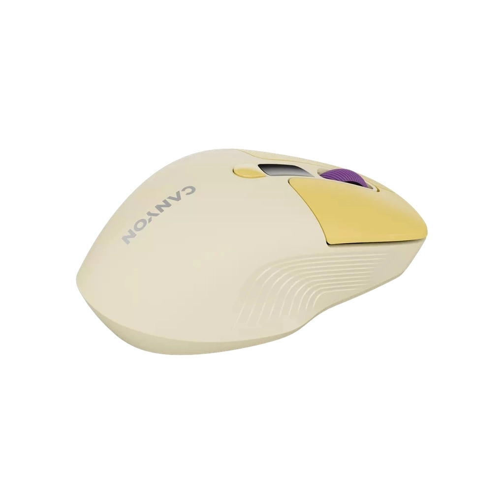 Мишка Canyon MW-26 LCD Silent Wireless/Bluetooth Yellow (CNS-CMSW26Y) - зображення 6