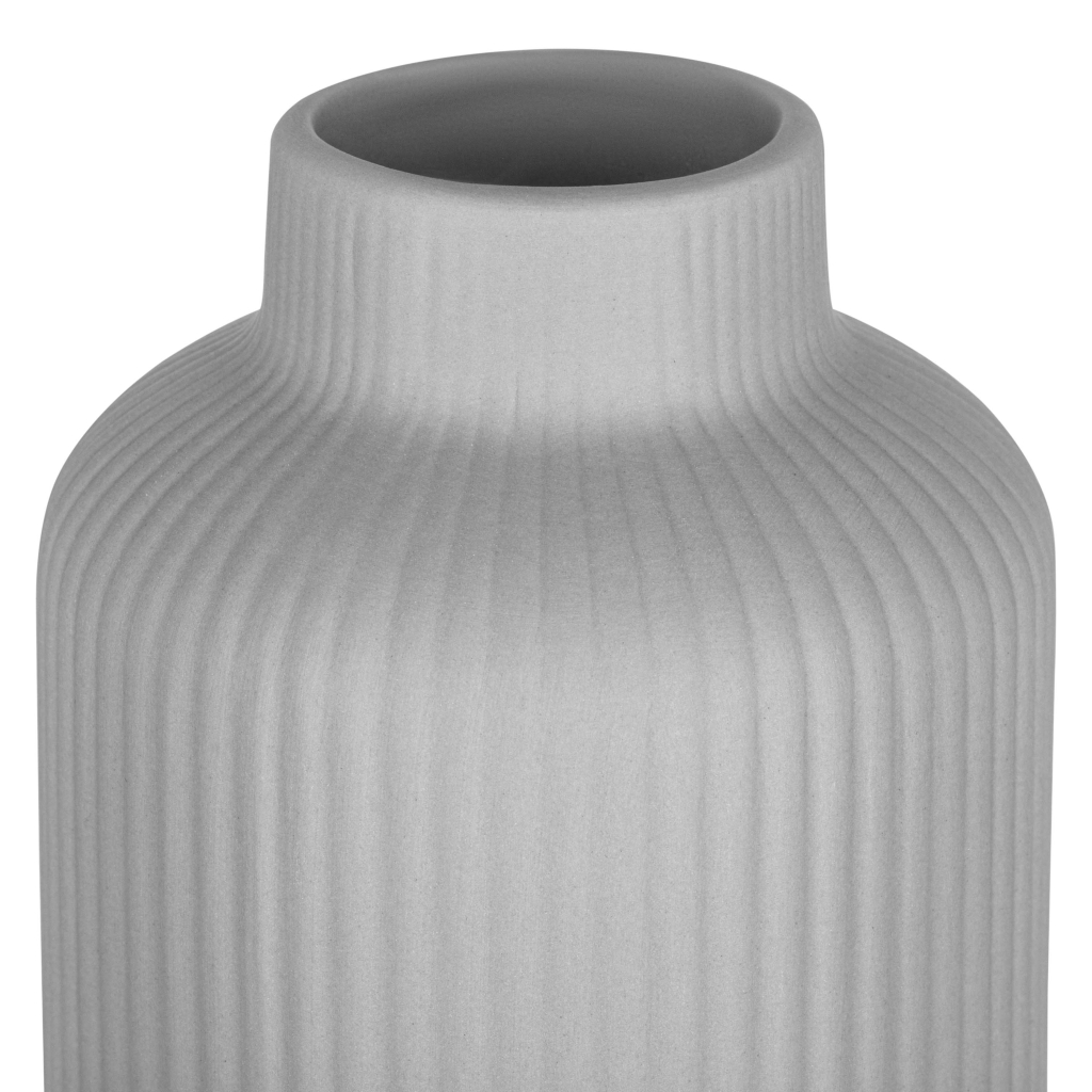 Ваза Ardesto Liguria, 8х22.7см, порцеляна, сірий (AR3803G) - зображення 3