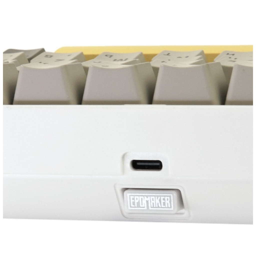 Клавіатура Epomaker EP84 Plus 75 Wisteria Linear Switch Hot-Swap RGB Wireless/Bluetooth/USB UA White (EP84-W-WL) - зображення 3