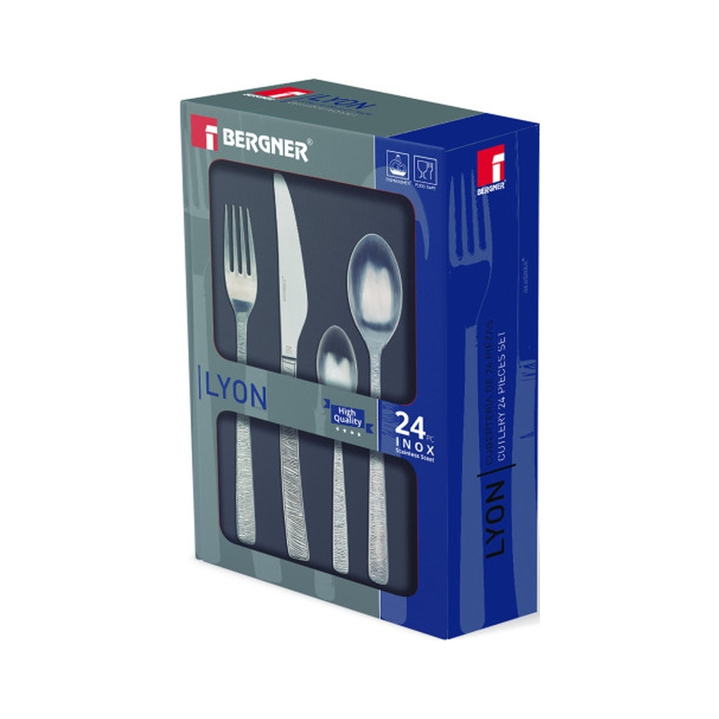 Набір столових приборів Bergner Lyon 24 предмета (BG-5165-MM) - зображення 2