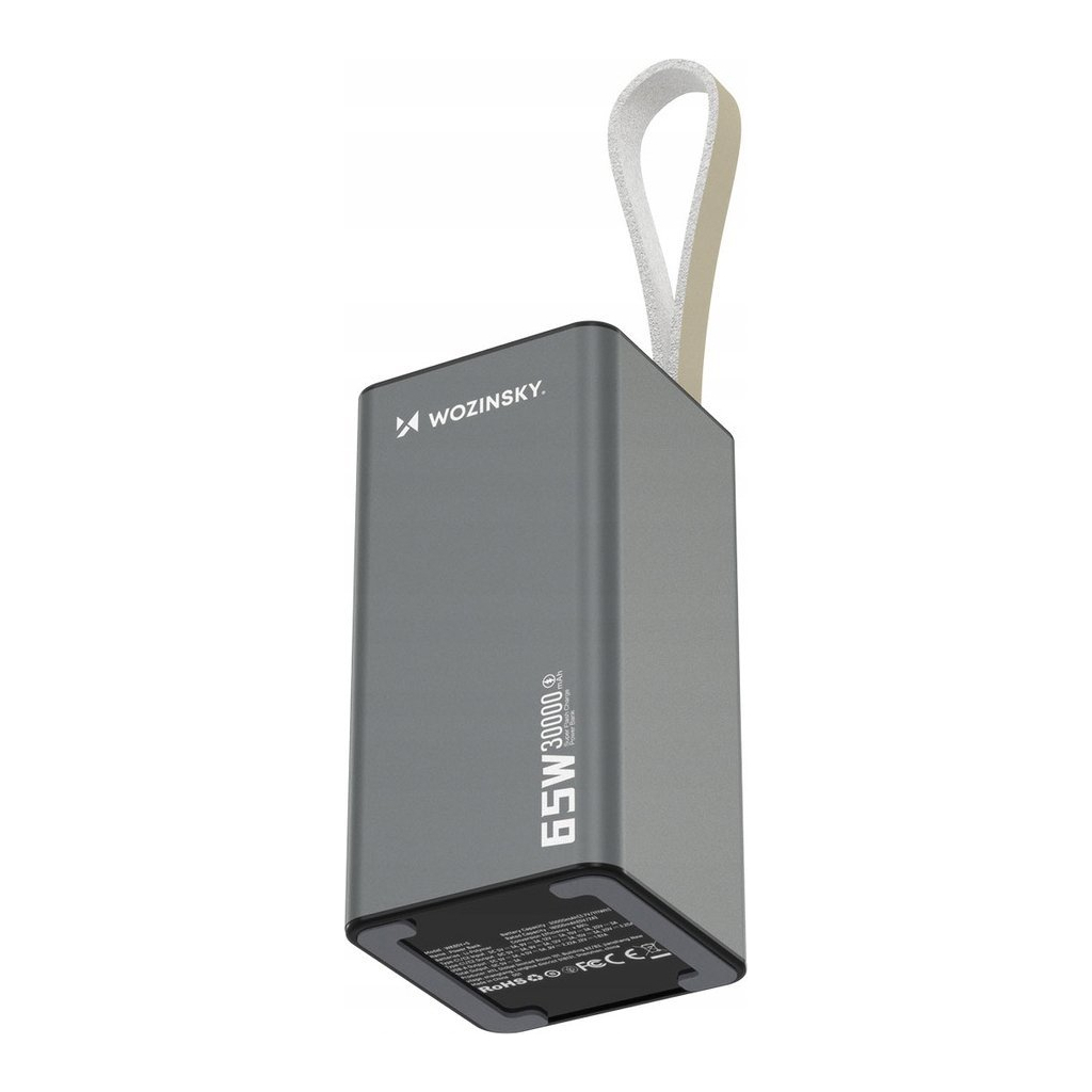 Батарея універсальна Wozinsky 30000mAh, K65+ 65W 30000mAh 2*USB-C, USB-A (5907769364457) - зображення 5