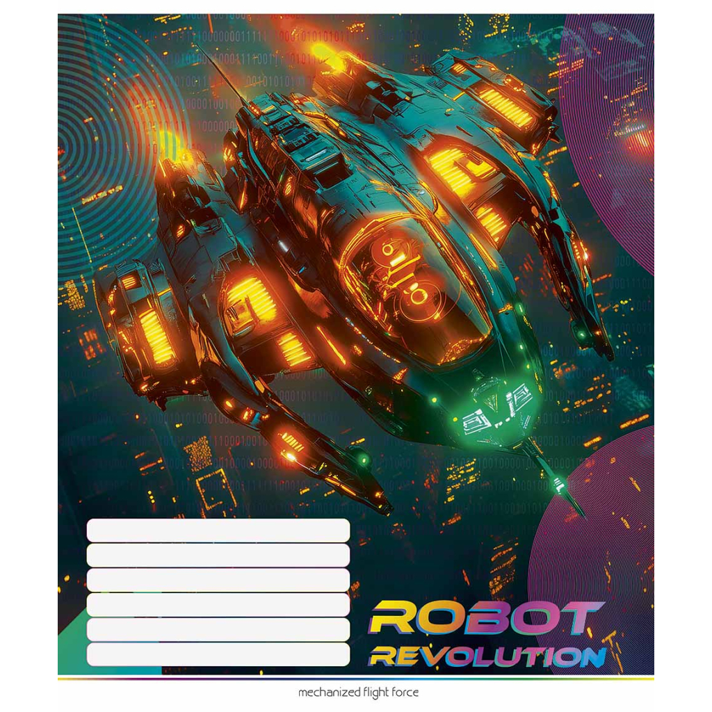 Зошит Школярик Robot Revolution 24 аркуша клітинка (024-3522K) - зображення 3