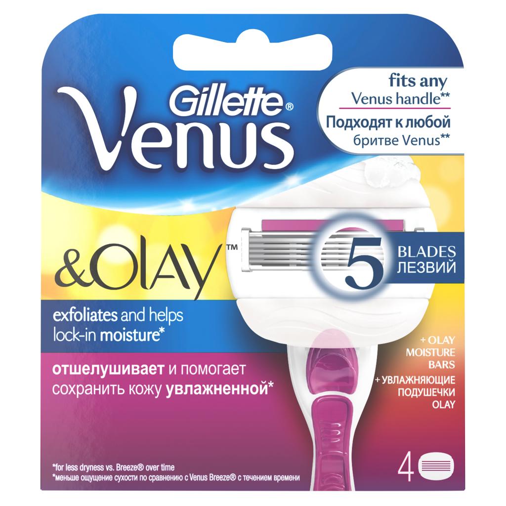 Змінні касети Venus Venus & Olay с ароматом сладких ягод 4 шт (7702018327614) - зображення 1