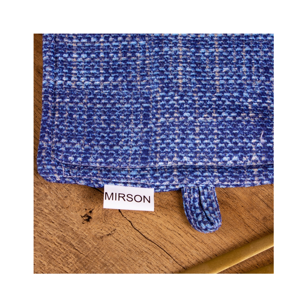 Кухонна прихватка MirSon рогожа/напівпанама №209 - Blue binding (2200006754138) - изображение 3