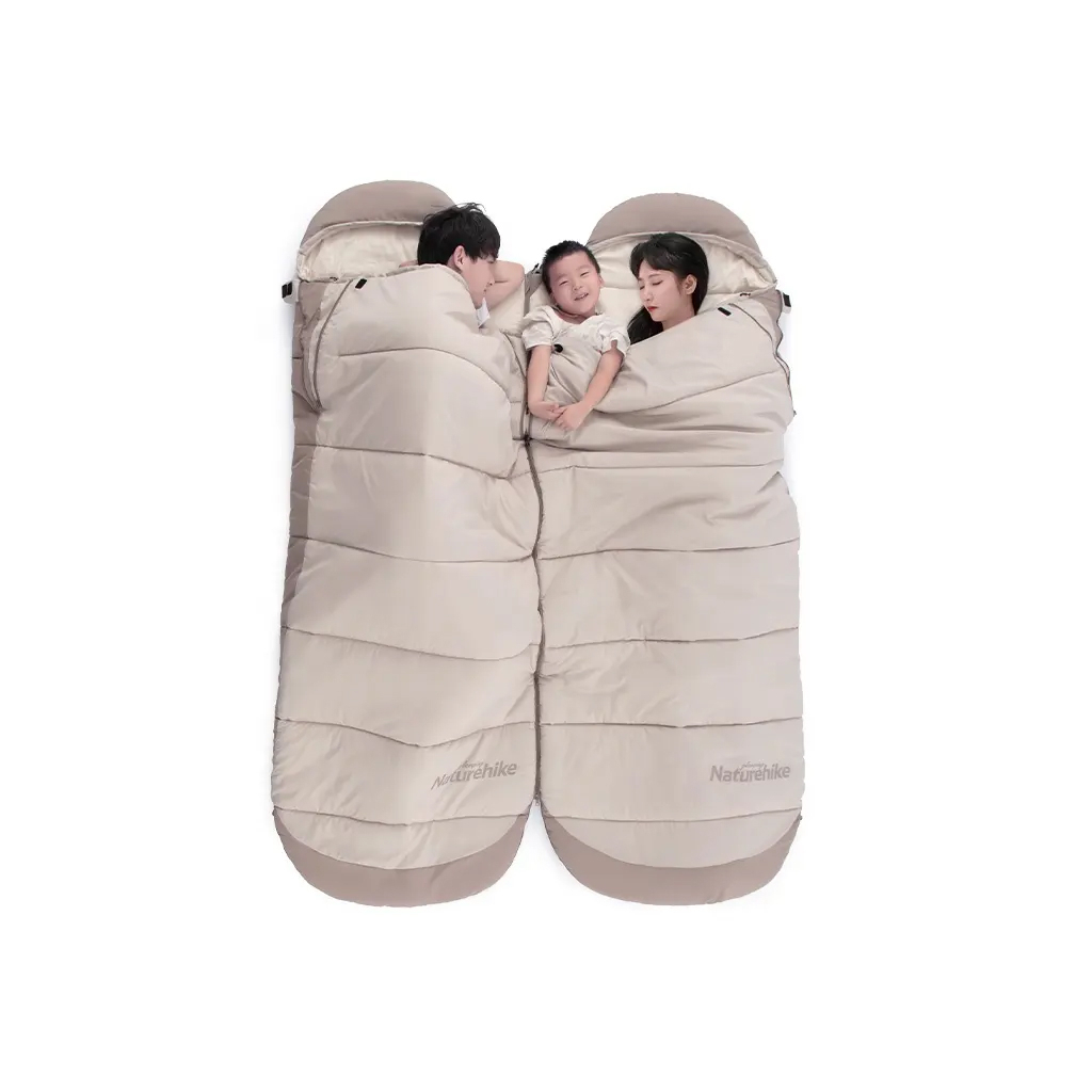 Спальний мішок Naturehike з капюшоном B400 NH21MSD11 Green (6927595788332) - изображение 5