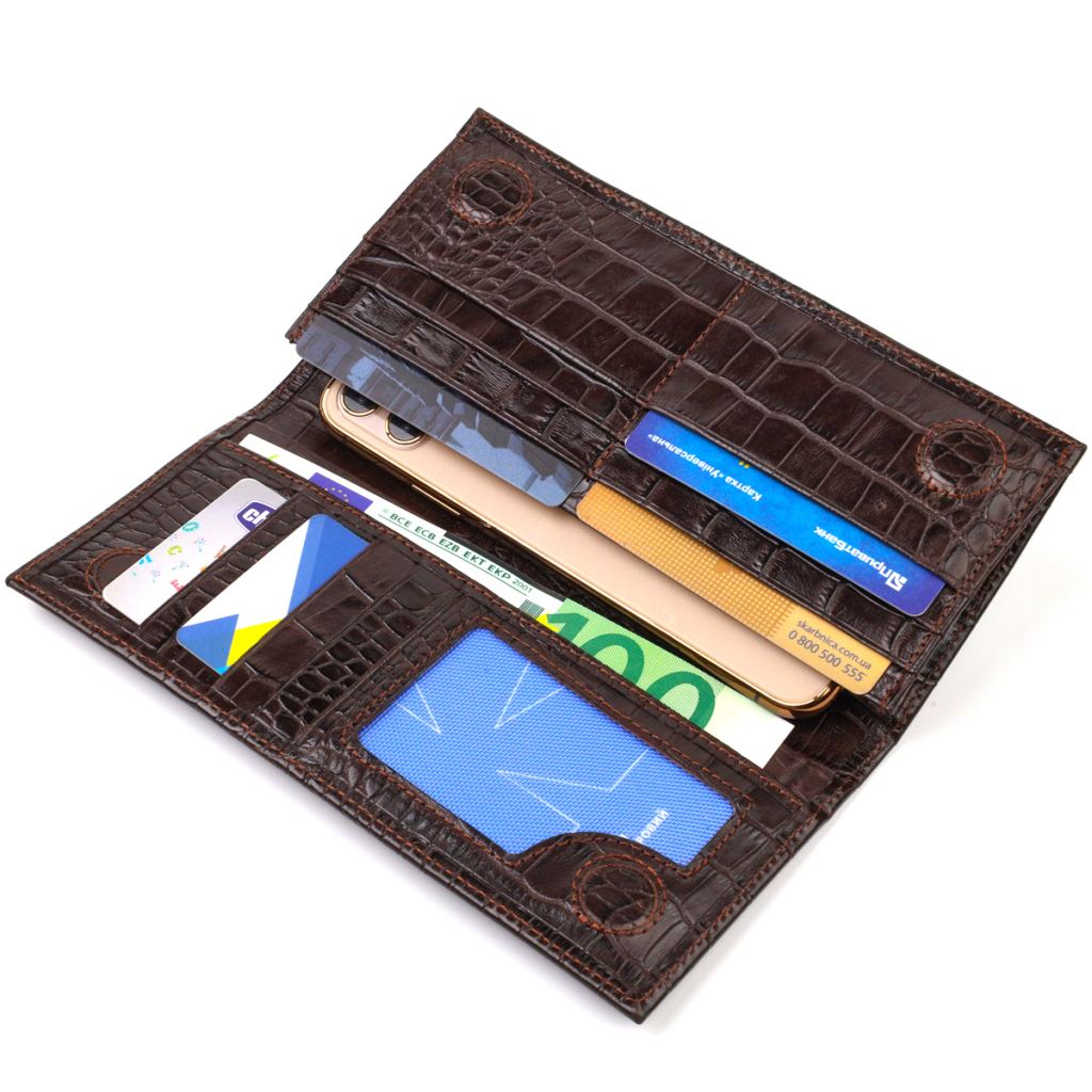 Гаманець Canpellini З натуральної шкіри Коричневий (21900) - зображення 6