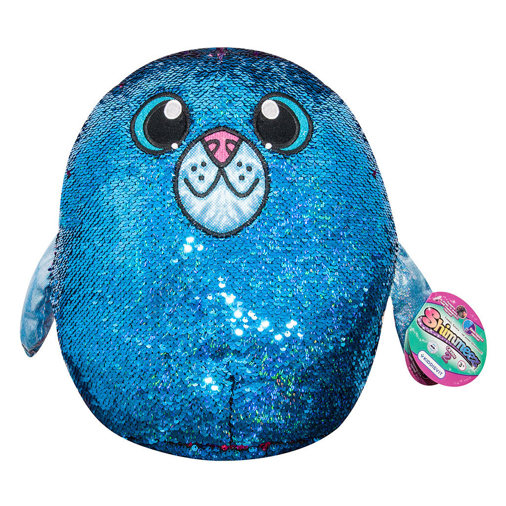 М'яка іграшка Shimmeez з паєтками S2 Тюлень Аква 36 см (SH01054S) - зображення 1