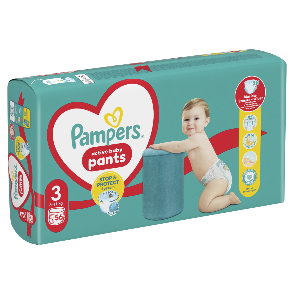 Підгузки Pampers трусики Pants Розмір 3 (6-11 кг) 56 шт. (8006540068663) - зображення 2