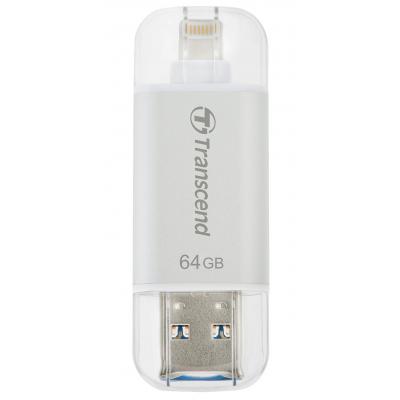 USB флеш накопичувач Transcend 64GB JetDrive Go 300 Silver USB 3.1 (TS64GJDG300S) - зображення 1
