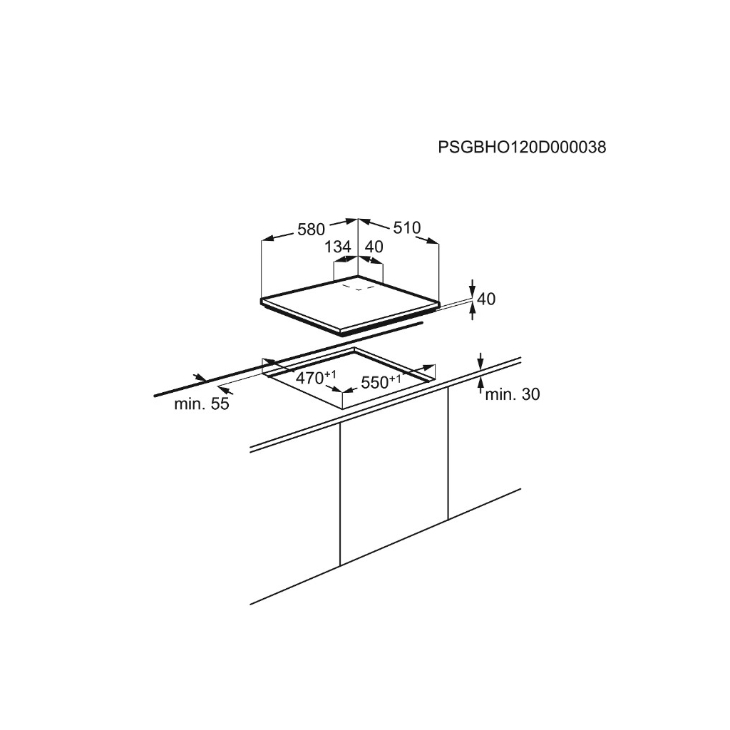 Варочна поверхня Electrolux EGE 6182 NOK (EGE6182NOK) - зображення 5