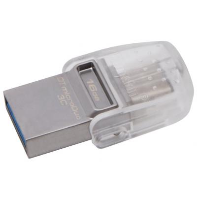 USB флеш накопичувач Kingston 16GB DataTraveler microDuo 3C USB 3.1 (DTDUO3C/16GB) - зображення 2