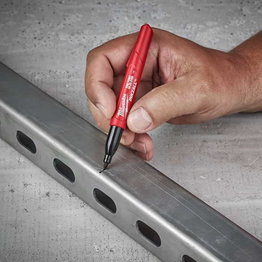 Маркер Milwaukee для будмайданчика INKZALL, тонкий, чорний (48223100) - изображение 7