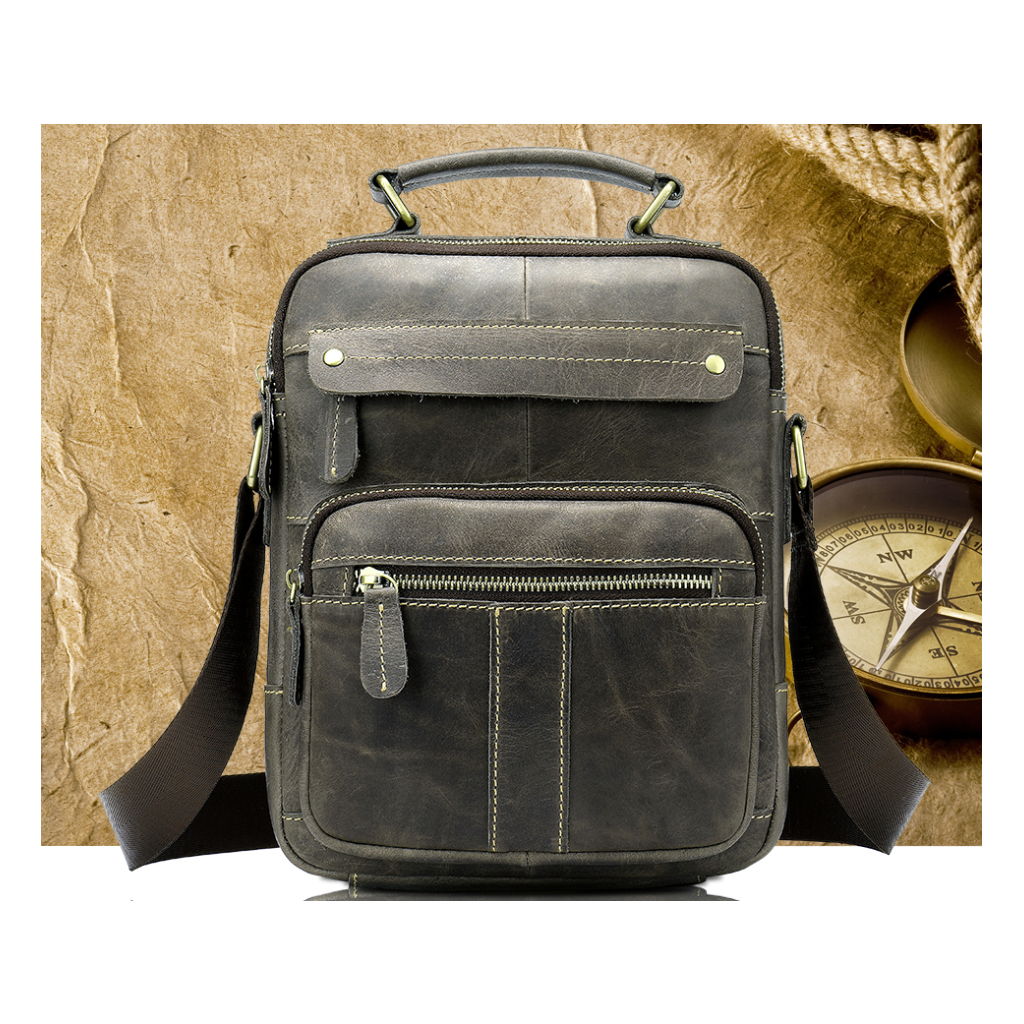 Сумка Vintage Сіра (20028) - зображення 11