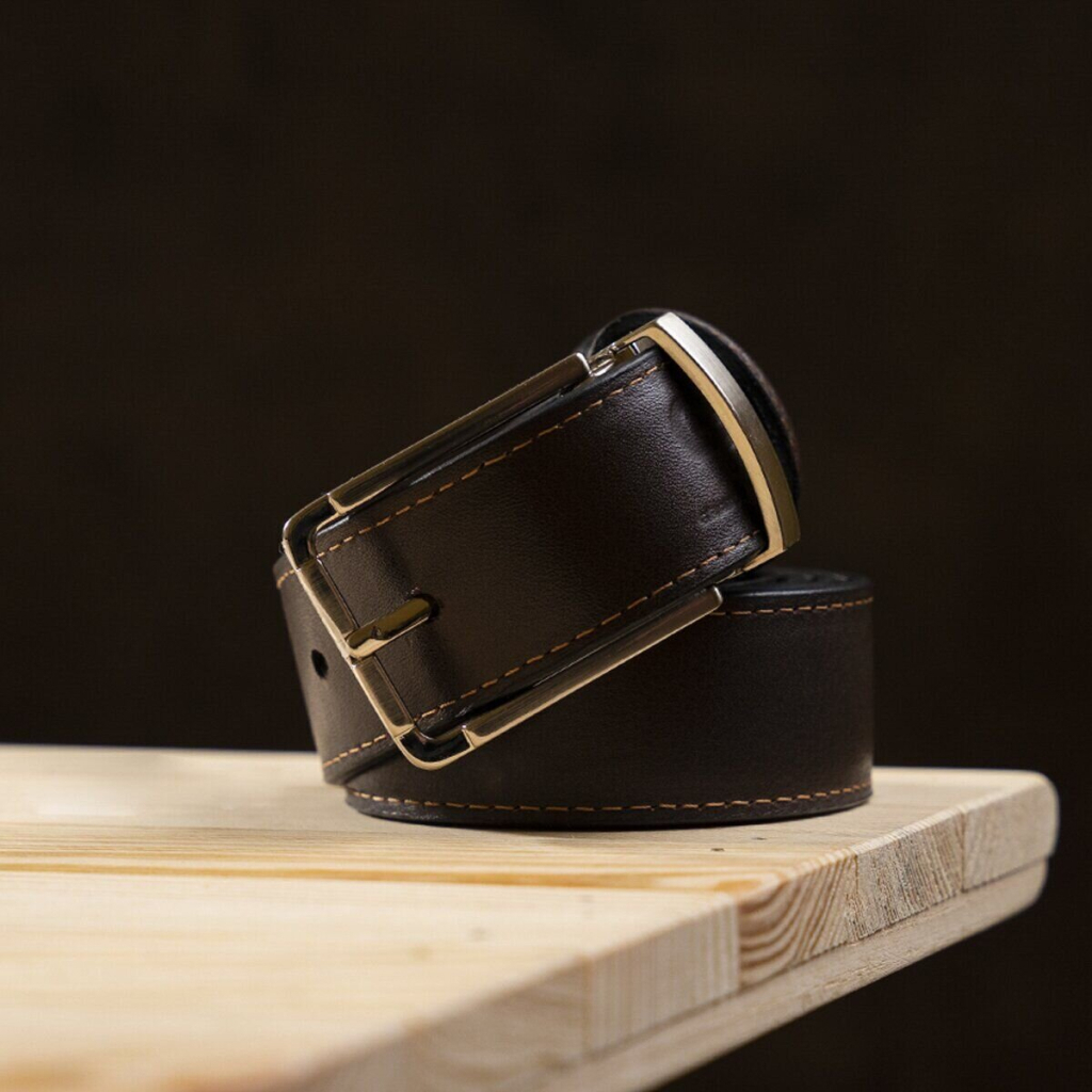 Ремінь Grande Pelle Брючний двосторонній Коричневий та Чорний (11155) - зображення 6