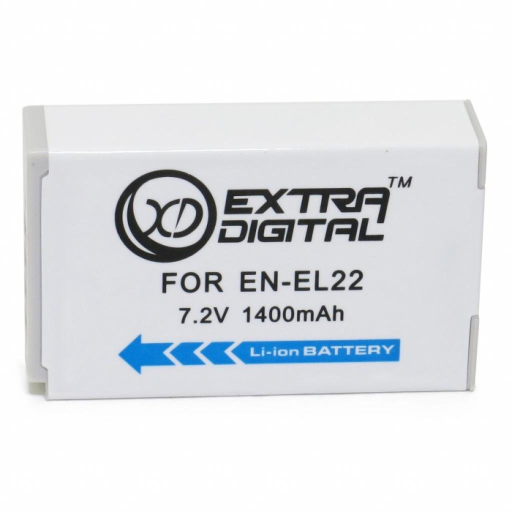 Акумулятор до фото/відео Extradigital Nikon EN-EL22 (BDN2683) - зображення 2