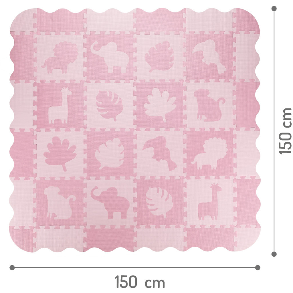 Дитячий килимок MoMi пазл Zawi 150 х 150 см Pink (MAED00012) - зображення 4