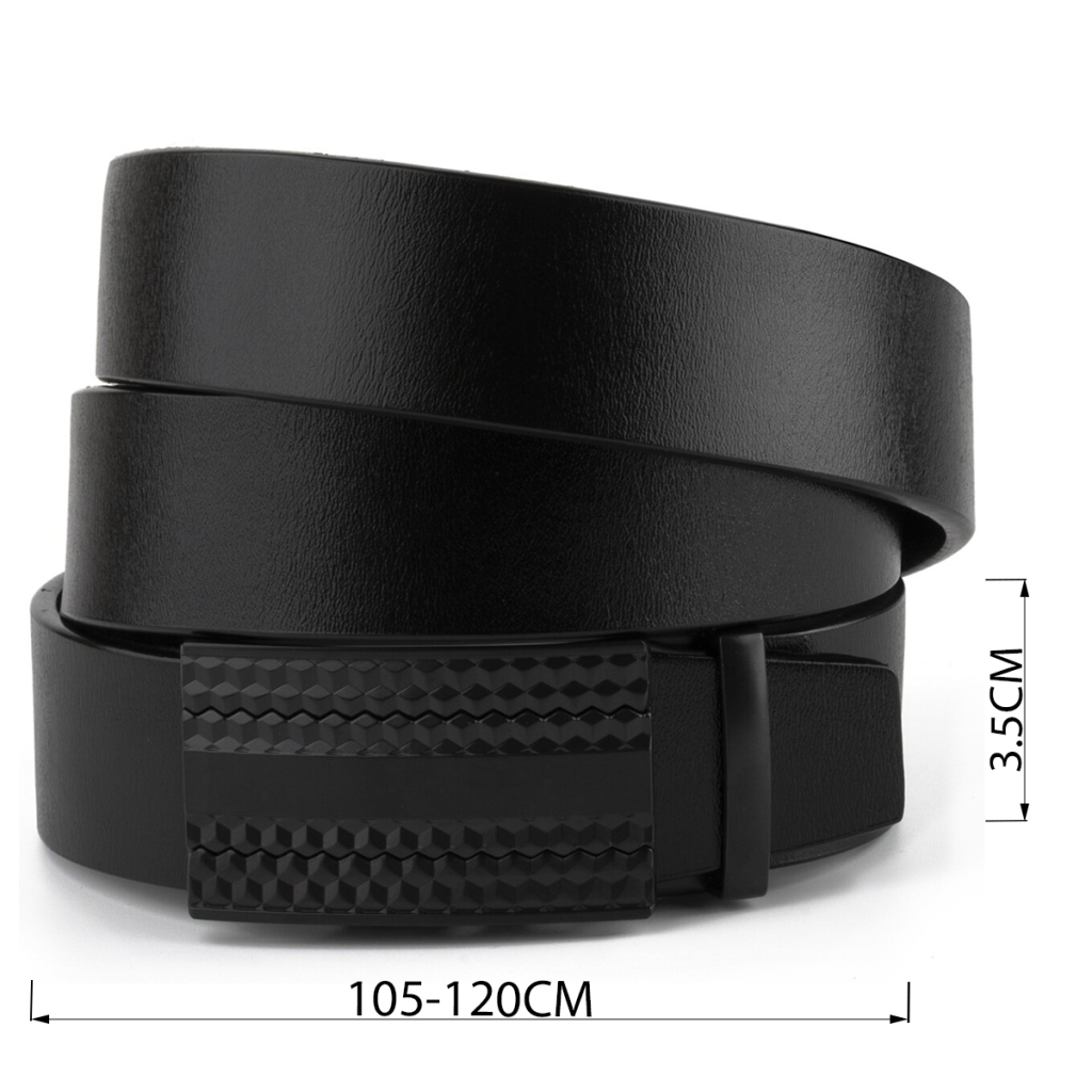 Ремінь Vintage Чоловічий з автоматичною пряжкою мозаїка Чорний (20299) - зображення 3