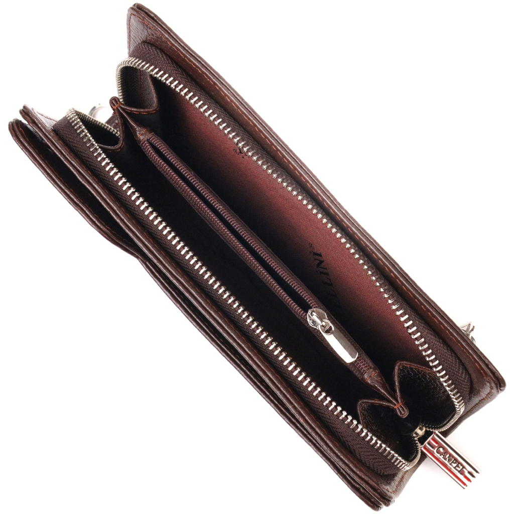 Портмоне Canpellini З натуральної шкіри Коричневе (21537) - зображення 6